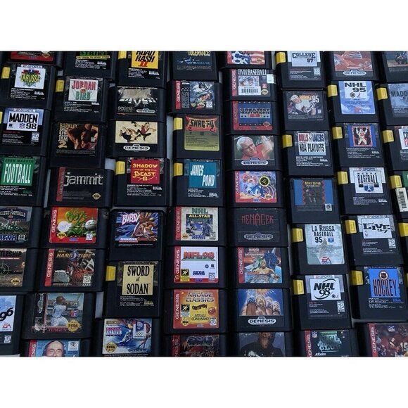 Lot of 75+ Vintage Sega Genesis Video Games Bundle - Batman Forever, The Ooze - Picture 9 of 11
